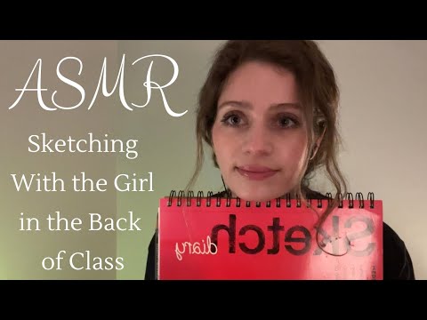 Sketching With Me ASMR | Soft Spoken, Pencil and Pen Sounds, Paintbrush Sounds, Gentle Chatting