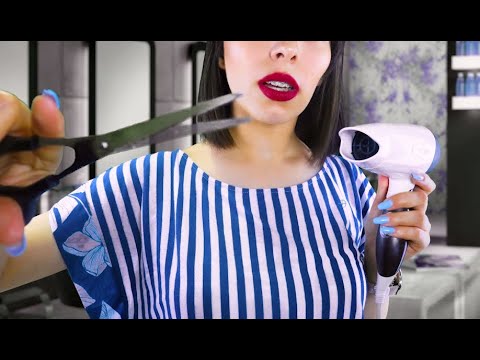 ASMR Relaxing Haircut and Style RP