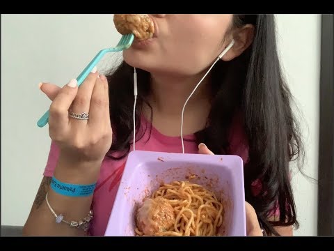 ASMR ESPAÑOL- Comiendo spaghetti- MOUTH SOUNDS