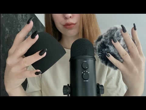ASMR | MIC SCRATCHING with DIFFERENT COVERS - WHISPERED INTRO💫