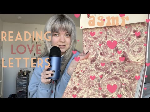 ASMR chill v-day ramble 💘 & dramatically reading love poems 💌  (close whisper + book tapping)