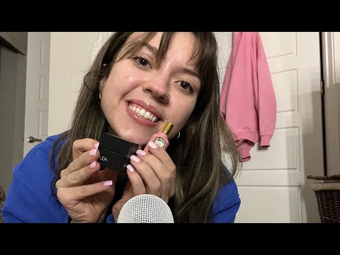 ASMR| Whisper Ramble while Tapping on Mini Beauty Items