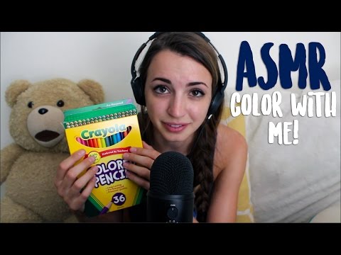 ASMR - Colored Pencils!! (Coloring Sasuke) (Soft-Spoken)