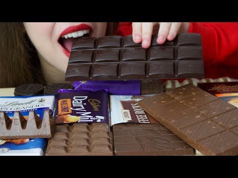 ASMR MY FAVOURITE CHOCOLATE Treats (CRUNCHY & CHEWY Eating Sounds) No Talking