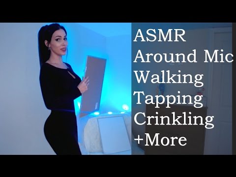 ASMR EXPLORE (Walking around, Long Nails, Tapping, White Board, Bottle and more)