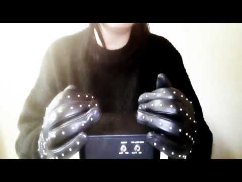 ASMR 3Dio AGRESSIVE creaking with leather gloves