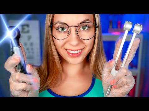 ASMR Realistic Ear Cleaning (Hearing Tests, Ear Exam Otoscope) Roleplay for  SLEEP