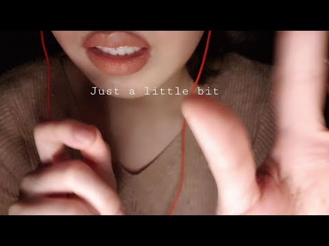 ASMR Plucking negative vibes and repeating《Just a little bit》🤗