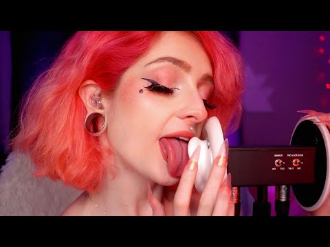 Gentle Mouth Sounds for Sleep ♡ Ear Licking ASMR