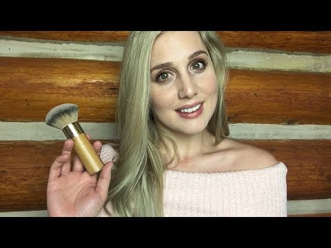 ASMR Softly Touching and Brushing Your Face w/ Positive Affirmations💕