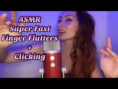 ASMR SUPER FAST Finger Flutters + Clicking Mouth Sounds | Minimal Whispers 🙌