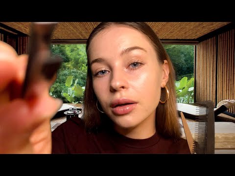 ASMR Spa Facial & Scalp Treatment WITH Music ♡ Haircut, Scalp Massage & Lots Of Personal Attention