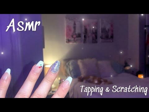 ASMR Room Tour | Tapping & Scratching 🌚✨⭐️ (whispered)