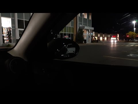 ASMR tapping in a car at night