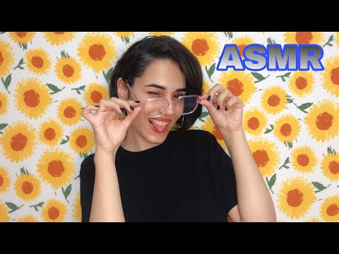 ASMR / Glasses Tapping For Tingles whit Mouth Sounds and Whispers  / Personal Attention