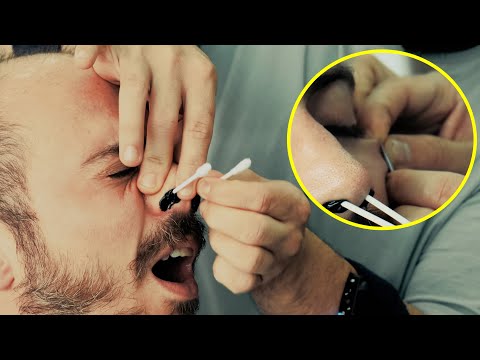 SATISFYING EAR and NOSE WAXING | FACE WART NEEDLING 🥰 ASMR Barber MASSAGE