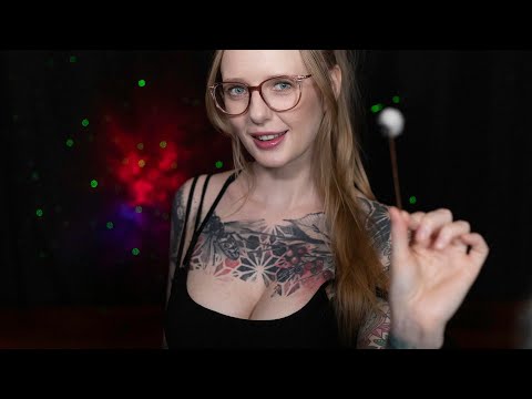 ASMR Girl with NO boundaries( touching, measuring, counting freckles, ear cleaning)