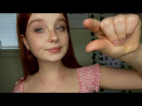 ASMR plucking away all of your negative energy ♡