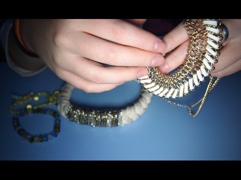 ASMR en español - sonidos relajantes collares (relaxing sounds jewelry)