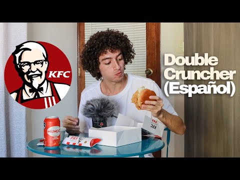 ASMR Comiendo una DOUBLE CRUNCHER de KFC 🍗🍔🍟 - Mukbang (Español)