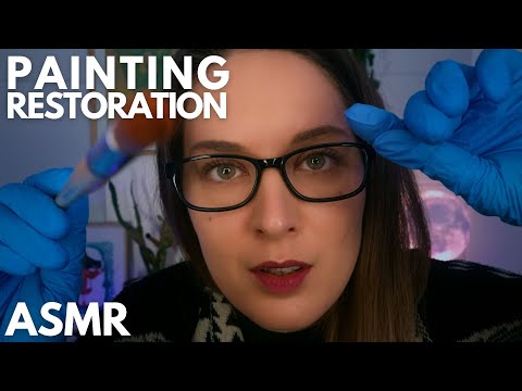 ASMR | You are a painting | Painting restoration | Soft spoken | Brushing