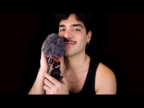 ASMR I put my mouth against the mic and whisper