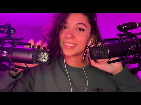 Ear to Ear Whispers & Hand Movements w/ Long Nails ~ ASMR