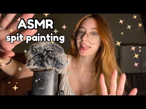 ASMR | Spit Painting *te ajeitando todo* 💦