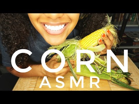 ASMR RAW CORN ON THE COB | Crunch Eating Sounds + Corn Shucking Sounds | NO TALKING