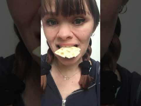 ASMR How will I fit this cracker in my mouth? satisfying chewing sounds #shorts