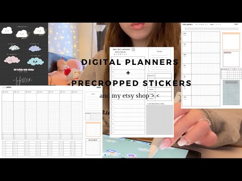 ASMR My Digital Planner and Stickers (pre-cropped for GoodNotes)