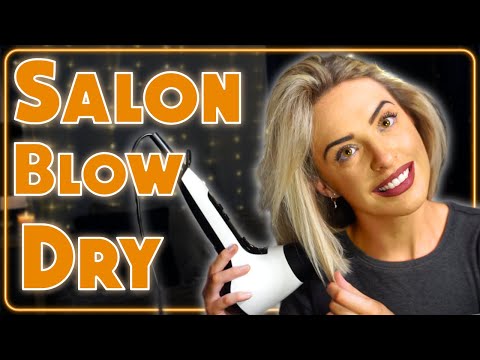 [ASMR] Blow Drying Hair | Salon Hair Styling | Hair Dryer sounds!!