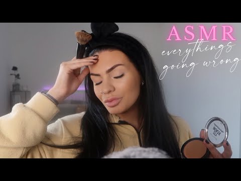ASMR Get Ready With Me *fail* 🤦🏻‍♀️ (whispered chit chat / rambles)