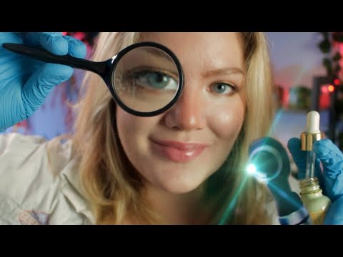 ASMR Face, Ear, Skin Exam: Inspecting you with Magnifying Glass & Otoscope, Bad Results Medical RP