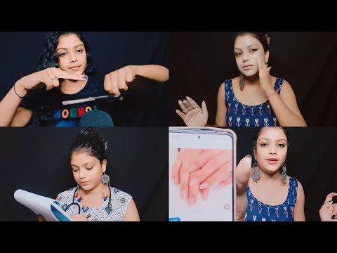 ASMR Roleplay In 32 Minutes ASMR  Hairstyling, My Skincare Routine, Nerve Exam,Doing Your Nail