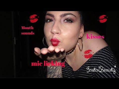 ASMR MIc licking,kisses,mouth sounds