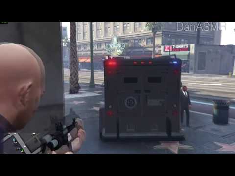 ASMR gameplay GTA V Polícia: Assalto a banco (Português)