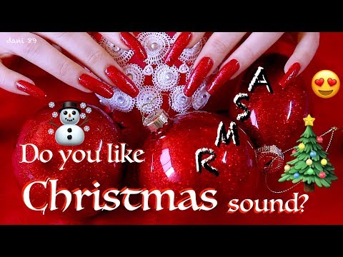 🎄Christmas decorations! ♥️ Everything in RED ❤️ So relaxing SOUND ASSORTMENT! 🎧 binaural ASMR 🎅🏻