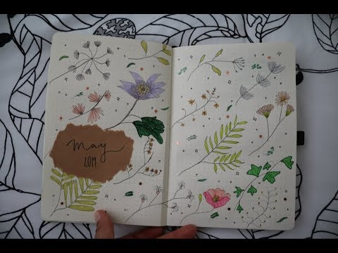 asmr may bullet journal (w/ voiceover)