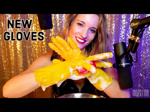 ASMR 💛 NEW Yellow Rubber Gloves