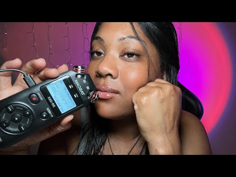 ASMR| Trying My New Tascam| Wet Mouth Sounds| Whisper Rambles