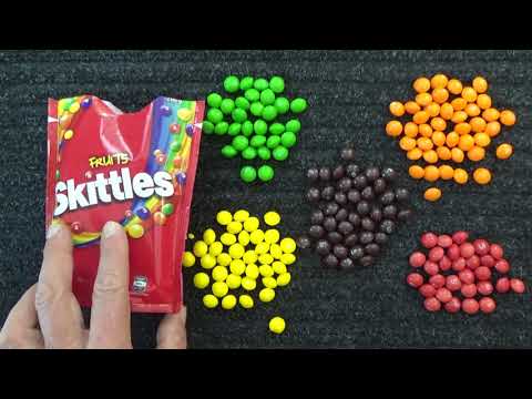 ASMR - Skittles - Australian Accent - Discussing in a Quiet Whisper & Crinkles & Eating
