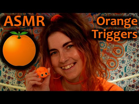 ASMR: Fast Tapping on Orange Objects ~~Colourful Tingles~~
