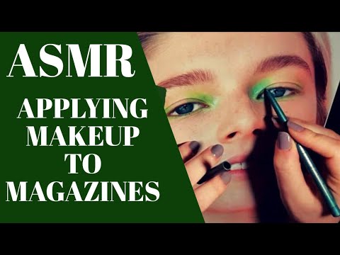 Dergiye Makyaj Yaptım 💄Applying Makeup To Magazines | ASMR Türkçe Fısıltı