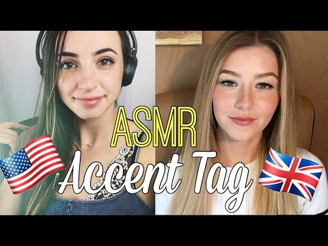 ASMR Accent Tag - American (Gibi) vs. British (InnocentWhispers ASMR)