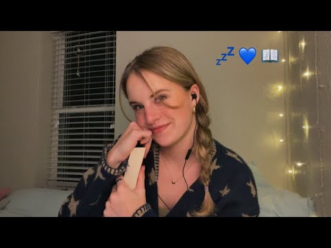 Sleepover With Long Distance Girlfriend ASMR (wlw) 💤💙 [hand sounds, tapping, personal attention]