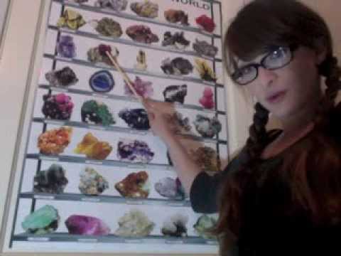 ASMR Mineral Poster Pointing Video