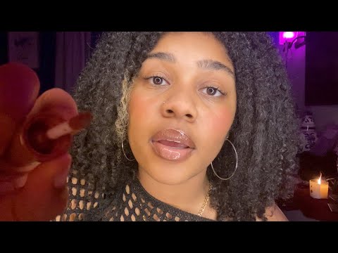 ASMR- Fast and Aggressive Mouth Sounds + Personal Attention 🤬💓 (LIPGLOSS PUMPING, FACE BRUSHING)