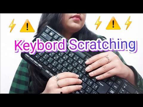 ASMR|Super fast and aggressive KEYBORD tapping and scratching(no talking)⚠️⚡