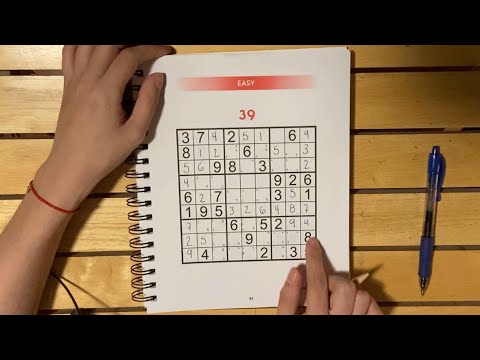 [ ASMR Español | Puzzles ] Resolviendo un Sudoku
